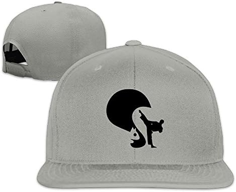 DE43sd Caps Karate Squirrels Graphicâ  Unisex Low Profile Caps Adjustable Activities Hats