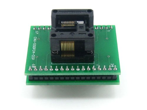 Waveshare SSOP20 TO DIP20 (B) TSSOP20 Enplas IC Test Socket Programming Adapter 0.65mm Pitch