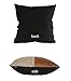 Kdays Halftan Pillow Cover Cognac Leather Decorative Throw Pillow Case Farmhouse Trendy Sofa Couch Cushion Covers Modern Minimalist Color Block Pillow Cover 18x18 Inches