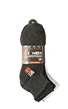 12-Pairs AND1 Performance Quarter Cut Socks, Arch Compression, Lightweight, Men's Size 6-12.5, Black + Gray + White