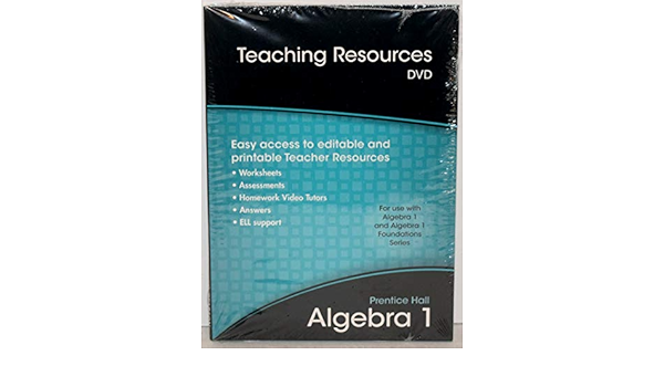 Prentice Hall Algebra 1 Teaching Resources DVD-ROM ...