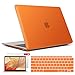 IBENZER Compatible with Old Version MacBook Air 13 Inch Case (2017-2010 Release), Models: A1466/A1369, Plastic Hard Shell Case with Keyboard & Screen Cover for Mac Air 13, Orange, A13OR+2