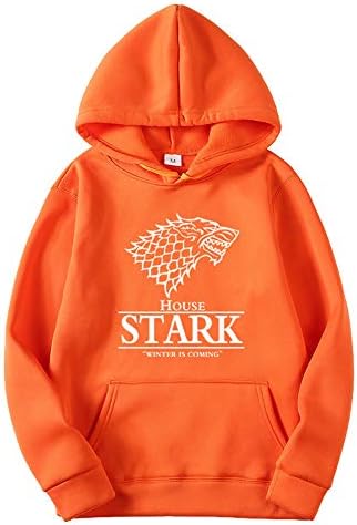 Game of Thrones Pullover Long Sleeve Crewneck Sweatshirt Solid Color Hooded Sweatshirt Unisex