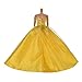 1pcs Fashion Dolls dresses Wedding Trailing Skirt Dress clothes Yellow
