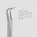 EINLIN Blackhead and Comedone Removal Tweezers Professional Stainless Steel Curved Tweezer With Case and Instructions Precision Whiteheads Pimple and Comedone Extractor