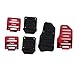 3pcs Non-Slip Racing Manual Car Truck Pedals Pad Cover Set Red