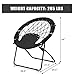 Giantex Folding Bunjo Bungee Chair, Outdoor Camping Gaming Hiking Chair, Perfect for Garden Patio, Web Chair Portable, Steel Bungee Dish Chairs for Adults Kids, Black