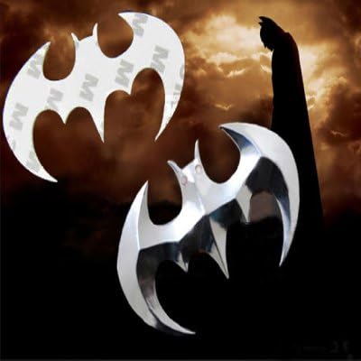 Amazon コウモリ型 ３dステッカー シール シルバー 銀 エンブレム これでバットマン風の車に 車のステッカー Bmw レクサ プリウス Quattro エンブレム 車 バイク