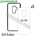 INNOSUB [5 Pack] Sublimation Phone Cases Compatible with Galaxy S9 Plus - Rubber Black Blank Dye Cases and Aluminum Inserts for Dye Sublimation/Printable Phone Cover Blanks