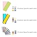 Guided Reading Highlight Strips with 3 Styles dyslexia Overlay, Colorful Overlay Bookmarks Reading Tracking Rulers for Children, Teachers, and Dyslexics 40 Pieces（24 Standard Size and 16 Large Size）