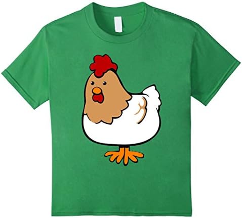 Kids ShirtWerks Boys or Girls Cute Chicken T-Shirt 4 Grass