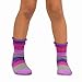 TeeHee Little Girls Cotton Crew Basic Roll Top Socks 6 Pair (6-8 Years, Indian Stripe)