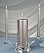Elegant Unity Silver Candle Set of 3 , 1 Pillar 6 Inch Tall and 2 Taper Candles 10 Inch Tall (Holders Is Not Included)