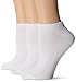 Hanes Women's Plus-Size 3 Pack Comfortsoft Extended Size Low Cut Sock, White,Extended 10-12/Shoe 8-12