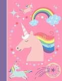 Composition Notebook: Unicorn Pink College Ruled