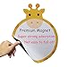 Gabriel Living Museum Magnetic Dry Erase Board for Fridge 10.6x12.6In Fridge Whiteboard Meal Menu Grocery List Organizer for Kitchen Refrigerator Includes Color Water-Based Pens