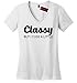 Comical Shirt Ladies Classy But I Cuss A Little Funny Flirty Gift Tee V-neck Tee