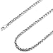 MOWOM Silver Color Cuban Link Chain Necklace Water Resistant Mens Stainless Steel Necklace For Women Men Thin Wheat Necklace Chain With Gift Bag (4mm Wide, 24 Inches Long)
