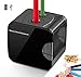 FORHOMER Electric Pencil Sharpener (Classic Black), Best USB or Battery Operated for No.2 and Colored Pencil at School, Home, Office, Studio