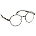 PenSee Oval Round Circle Eye Glasses Large Oversized Metal Frame Clear Lens
