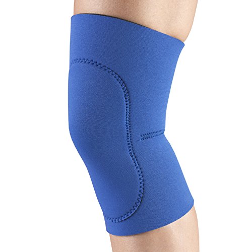 OTC Knee Support Oval Pad Slip-On Sleeve Neoprene, Blue, Large