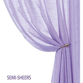 Amazon Com Mrtrees Lilac Sheer Curtains Girls Room 84 Inches Long