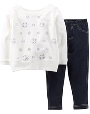 Baby Girls' 2 Piece Glitter Set (Baby) - Ivory