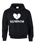 Allntrends Adult Hoodie Xxxtentacion Trendy Top Hot Cool Rap Sweatshirt (XL, Black)