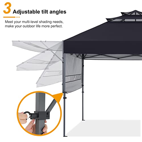 COOSHADE 10x17 Instant Canopy Tent 3Tier Pop Up Canopy with