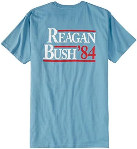 Rowdy Gentelman - Reagan Bush 84 Short Sleeve Pocket Tee - X-Large,Multi-colored