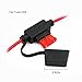 KUNCAN Car Female Cigarette Lighter to O Ring Terminal - 12V-24V Eyelet Battery Terminal Harness Extension Charge Cable 3FT 10A (1 Pack)