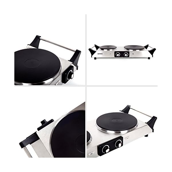 Duronic-Hot-Plate-HP2SS-Table-Top-Cooking-2500W-Stainless-Steel-Electric-Single-Hob-with-Handles-2-Cast-Iron-Portable-Hob-Rings-1500W-1000W-For-Warming-Cooking-Boiling-Frying-Simmering Duronic Hot Plate HP2SS | Table-Top Cooking | 2500W | Stainless-Steel Electric Double Hob with Handles | Two Cast Iron…