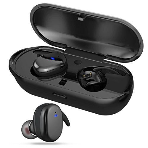 Wireless Earbuds, Touch Control Bluetooth Headphones V4.2 with Mini Stereo Headsets In Ear Sports Earphone IPX5 Sweatproof Earpiece with Charging Case Noise Cancelling for iPhone Samsung