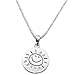 Sterling Silver You are My Sunshine My only Sunshine Necklace (18