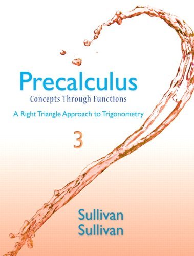 By Michael Sullivan Precalculus: Concepts Throu... 1269941224 Book Cover