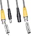 Henxlco 4 Pack 100 feet BNC Video Power Cable Security Camera Pre-Made All-in-One Extension Wire Cord for CCTV DVR Surveillance System