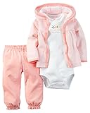 Carter's Baby Girls' 3 Piece Cardigan Set (Baby) - Adorable Pink, 6 Months