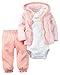 Carter's Baby Girls' 3 Piece Cardigan Set (Baby) - Adorable Pink, 6 Months