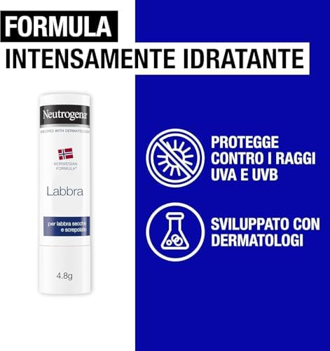 Formula Norvegese Balsamo Labbra Stick con Blister, 4.8 g