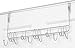Over The Door 11 Hook Organizer Rack - Organize and Easily Create More Hanging Space with Our Over Door Hanger. Staggered Hooks for Clear Visibility and Rust Resistant Chrome Finish for Long Life.