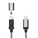 AXELECT Data Sync Braided Cable for iPhone 6 6 Plus 5S 5C 5, iPad Air, iPad 4th Gen, iPad Mini, iPad Mini with Retina Display, iPod Touch 5th Gene and iPod Nano 7th Gen - Grey