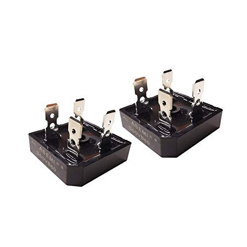 ASEMI S50VB60 (Pack of 5pcs) Through Hole Single Phase 50A600V Bridge Rectifier Diode 4 Pins for Generator…