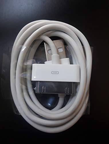 USB Sync and Charging Cable for Apple iPhone 3G/3GS, iPhone 4/4s, iPad 1/2/3, iPod, 3 Feet (White)