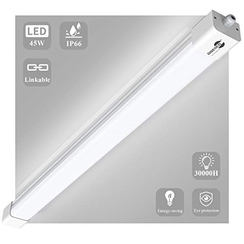 Öuesen Feuchtraumleuchte Led 150cm 45W LED Kellerlampe 4500LM, Werkstatt Deckenleuchte IP66 Wasserfest Led…