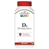 21st Century D3 5000 IU Tablets, 360 Count