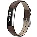 For Fitbit Alta HR and Alta, Snowcinda Accessories Leather Bands for Fitbit Alta HR and Alta, Watch Band Style, Dark Brown