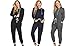 Ekouaer Womens Onesie One Piece Pajamas Zip Front Hooded Jumpsuit