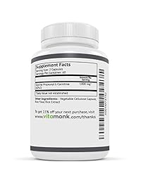 glycotrax ™ tamaño extragrande – Alta Absorción gplc por vitamonk – 120 Cápsulas con No artificial Fillers – La Glycine propionyl-l-carnitine más eficaz Suplemento Disponible – 1000 mg porciones