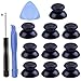 BronaGrand 5 Pairs Black Replacement Analog Stick Thumbsticks Thumb Stick Joystick with 3 Tools for Playstation 4 PS4 Controller (Black-TYPE2)