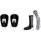MediCaptain Athletic Grip Sock with Metatarsal Padding + MediCaptain Mini Shin Guard Ultimate Bundle Pack